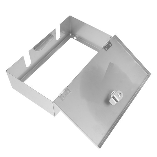 Caja protectora bloqueable con enchufe eléctrico de acero inoxidable para exteriores - Imagen 7 de 12