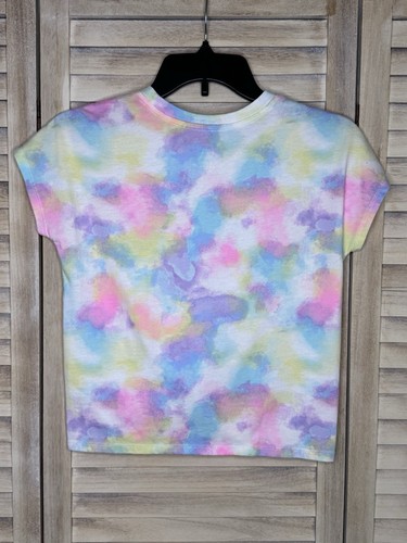 Wonder Nation T-Shirt Tie-Dye Multiple Colors Twist Knot Juniors Size L 10-12 - Picture 2 of 9