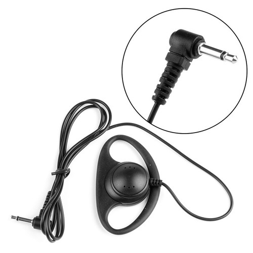 3.5mm D-Shape Jack Listen Only Earpiece Headset For Two Way Radios Walkie Radio - Zdjęcie 5 z 7