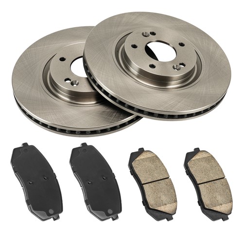 Front Brake Rotors & Brake Pads For Hyundai Sonata Tucson Kia Cadenza 31590 - Picture 4 of 12