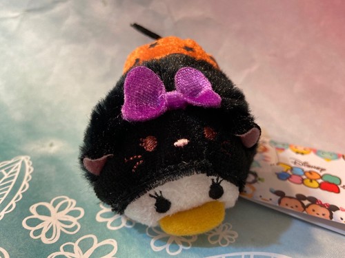 Disney Tsum Mini Plüsch 3,5 Zoll Japan 2015 Halloween schwarze Katze Gänseblümchen *US-VERKÄUFER* - Bild 3 von 5