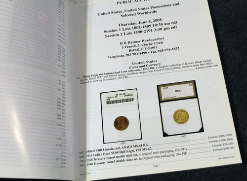 Harmer Briefmarken Auktionskatalog #2986 US Beamte Besitz & Weltweit & Italien - Bild 5 von 7
