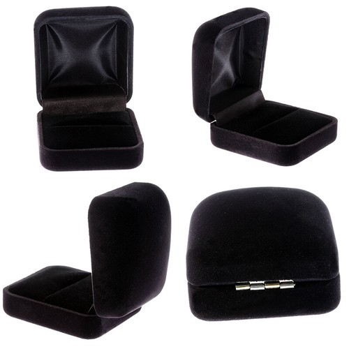 Pendientes de terciopelo caja de anillos vitrina de joyas almacenamiento cajas de regalo de boda ss - Imagen 9 de 22