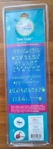 Ellison sizzix Garden Delight Alphabet Thin Cuts Die Set by Emily Humble 23154 - Picture 5 of 5