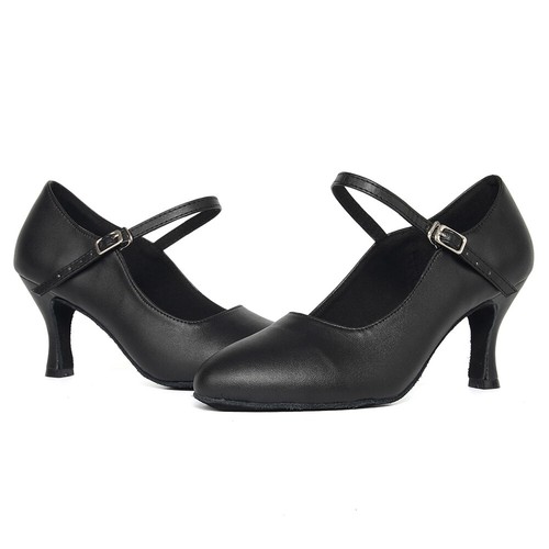 Girls Ladies Latin Dance Shoes Women Indoor Ballroom Tango Shoes 4-7cm High Heel - Picture 115 of 156