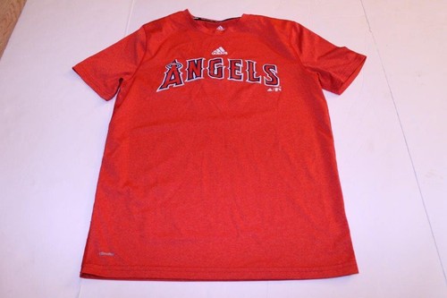 Youth Los Angeles Angels of Anaheim L (14/16) Athletic Tee Adidas ClimaLite - Picture 1 of 2
