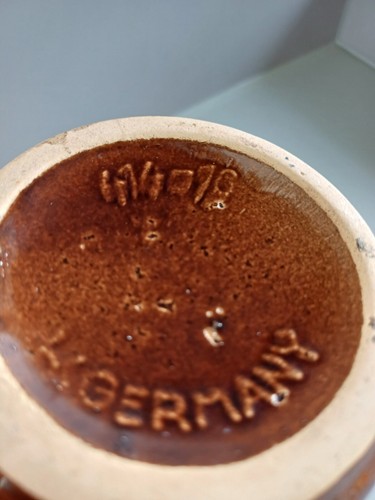 🏺 Scheurich Vase 414-16 – WGP West-Germany Keramik – rotbraun / Fat Lava Stil - Bild 2 von 4