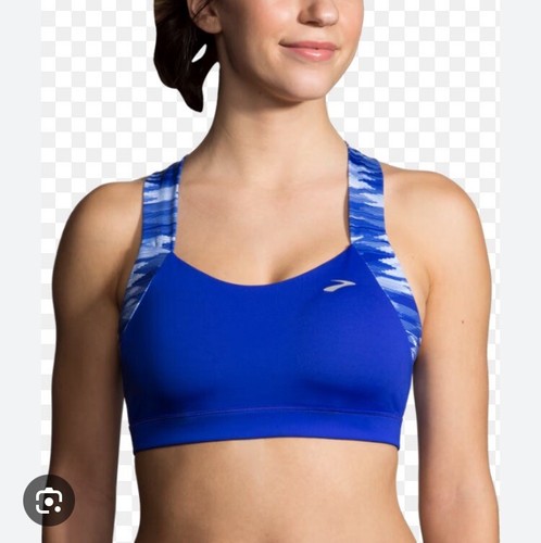 Brand New Brooks Women's Uplift Crossback Stretch Bra Cobalt Blue Xl 38cd-40cd