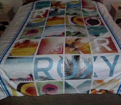 Roxy Duvet Cover Full Size With Matching Pillow Shams Beach