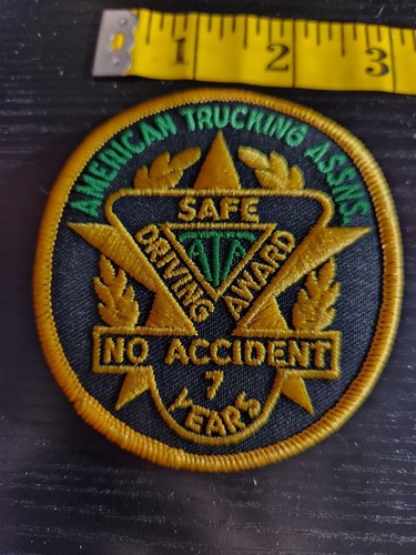 American Trucking Assns Safe Driving Award Aufnäher kein Unfall 7 Jahre bestickt - Bild 3 von 4