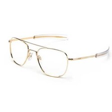 Randolph Engineering Company Authentic Aviator Sunglasses 52mm 140 STB Poly Lens