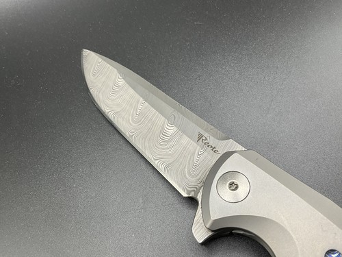 Coltelli Reate Epoca Damasco Titanio con Prototipo Hardware Mokuti - Foto 9 di 14