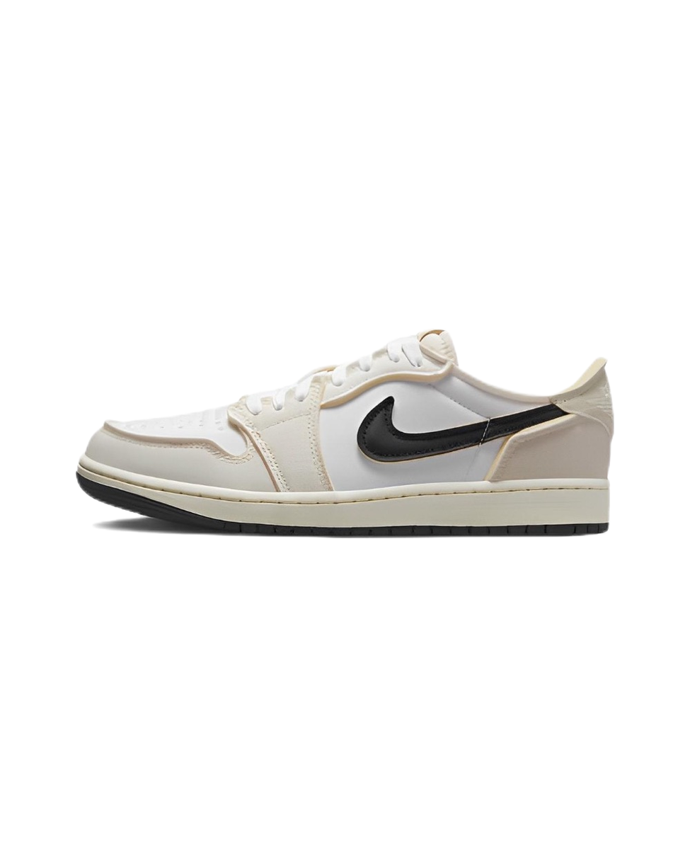Nike Jordan 1 Low OG White and Coconut Milk Retro Sneakers