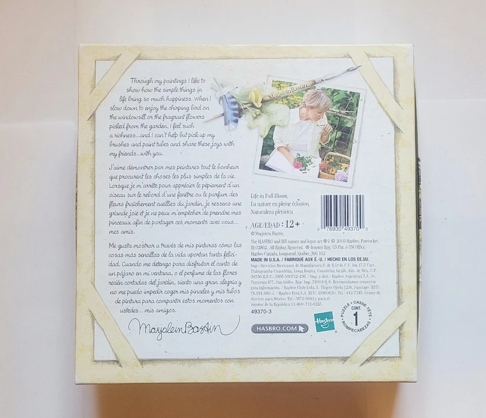 Marjolein Bastin Life In Full Bloom Puzzle 750 Pieces 18in x 24in Free Shipping - Image 2 of 4