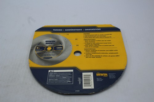 Irwin 7-1/4" 140T Hollow Ground Saw Blade New - 第 12/12 張圖片
