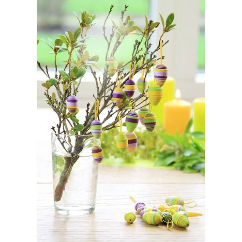 Karen Marie Klip: uova di Pasqua 3D/mini uova, mix viola, kit quilling - Foto 4 di 4