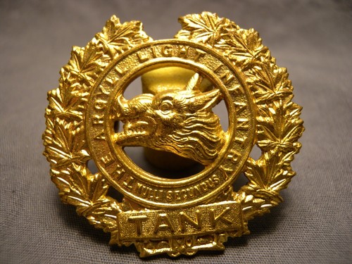 ARGYLL LIGHT INFANTRY TANK WWII CAP BADGE 1941 C.32 ALI  NULLI SECUNDUS BRASS - Picture 1 of 7