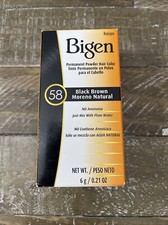 Bigen Permanent Powder Hair Color 58 Black Brown