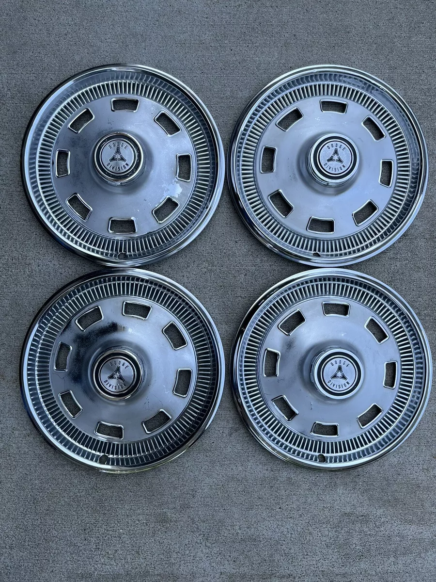 1967 Dodge Division Hubcaps. Charger Dart 8 Slot 14 wheel cover