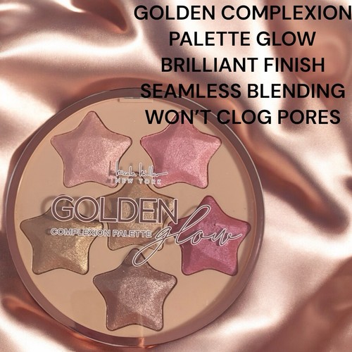 NICOLE MILLER GOLDEN GLOW CARNAGIONE PALETTE GRANDI DIMENSIONI TONALITÀ COSTRUIBILI VEGAN - Foto 3 di 14