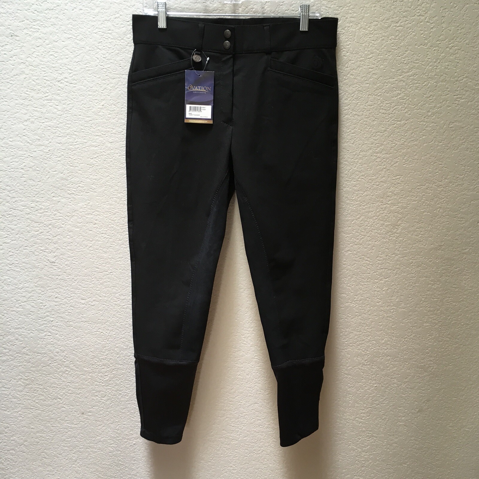 Ovation Celebrity Slim Nuevo Con Etiquetas Para Mujer Asiento Completo Equitación Pantalones de Montar 32 Negro Nuevo Ovation Celebrity Slim Nuevo Con Etiquetas Para Mujer Asiento Completo Equitación Pantalones de Montar 32 Negro Nuevo