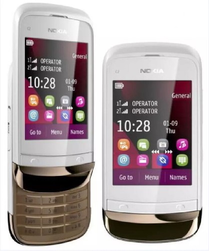 Nokia C2-03 Dual SIM Camera FM Radio 2G GSM 900 1800 Slide Phone Touch screen - Picture 9 of 9