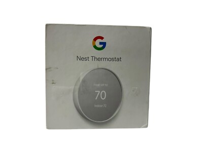 Google Nest Smart Thermostat, Snow - GA01334-US Open Box