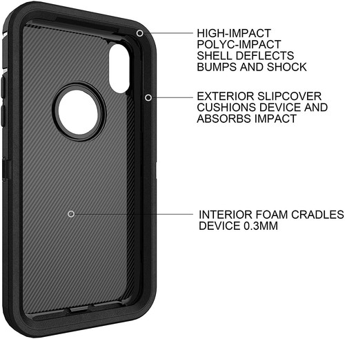 For Apple iPhone X XR XS Max 10 Shockproof Protective Rugged Hard Cover Case+S/P - Zdjęcie 23 z 40
