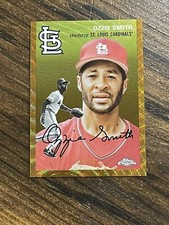 2023 Topps Chrome Platinum Anniversary Ozzie Smith Gold Wave • #413 • 4/50