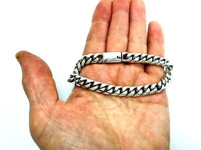 アクセサリー Vintage TaxcoMexican SilverChainBracelet Vintage 1950 Mexico Taxco .925 Sterling Silver Lantern Link