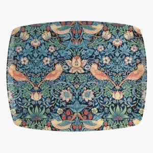 Spode-Morris-amp-Co-Strawberry-Thief-Sandwich-Tray-Serving-Platter-Blue-12-5-034-NEW