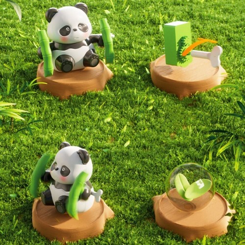 Interactive Anime Panda Wind-up Toy Swing Walk Crawling Toys Kindergarten - Picture 3 of 8