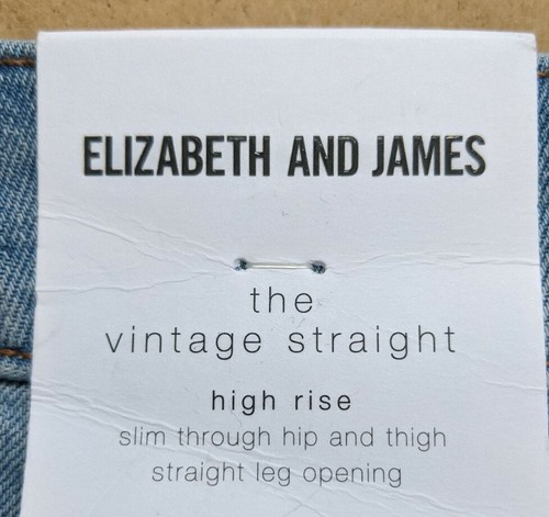 Elizabeth & James Jeans Damen Gr. 12/31 Blau High Waist Vintage Straight - Bild 14 von 15