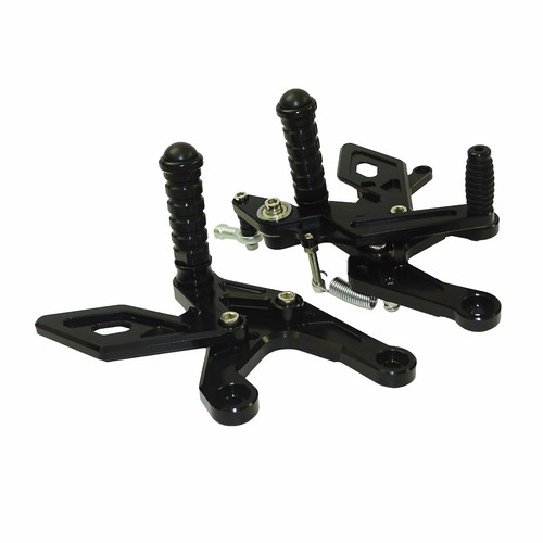 Adjustable Rearset Foot Rest Peg Black For 2013-2017 HONDA CBR500R CB500F CB500X - Picture 6 of 6