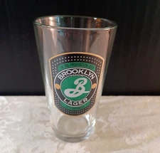 BROOKLYN LAGER The Pre-Prohibition Beer Pint Glass 16 oz. Carlsberg Beer Co.