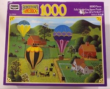 Hot Air Balloons Jigsaw Puzzle 1000 pieces RoseArt Hometown America 19" X 26"
