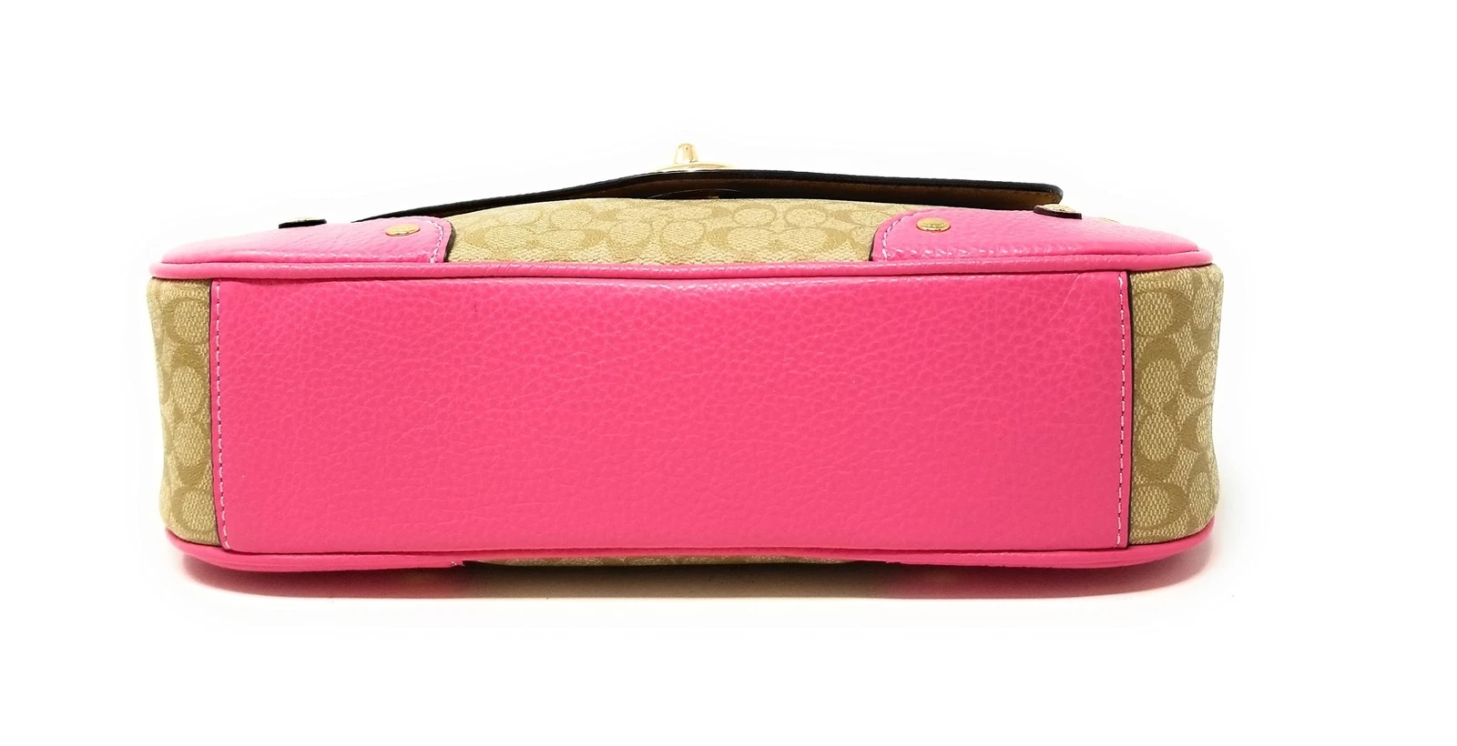 Borsa a tracolla Coach donna Millie in tela firmata colorblock IM Kaki Petuni