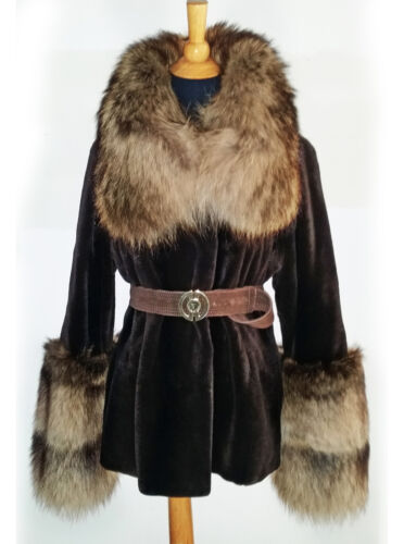 LUXURIÖSER GESCHERTER NERZFELLMANTEL/JACKE VON GIULIANA TESO - Bild 3 von 11