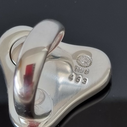 New Georg Jensen Silver Abstract Ring No 463 Regitze Overgaard Size 51 Small - Picture 8 of 10