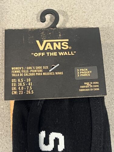 Confezione da 3 calze Vans donna Canoodle no show taglia 6,5 - 10 NUOVE CON ETICHETTE - Foto 3 di 6