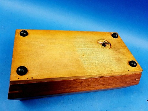 Vintage Wooden Musical Jewellery Trinket Box Handmade Romantic Old English Gift - Picture 6 of 11