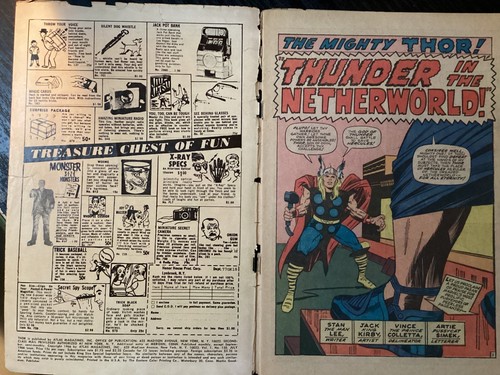 SILVER AGE THOR #130 MARVEL 1966 JACK KIRBY ART *FREISTEHENDES COVER* - Bild 12 von 14