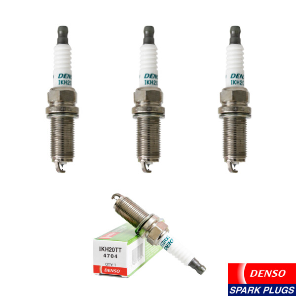 New Set of 3 Genuine DENSO Iridium TT Spark Plug IKH20TT/ 4704 for Honda Insight