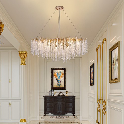 Gold Ceiling Light Crystal Chandelier for Dining Room Tree Branch Chandelier - Picture 14 of 17