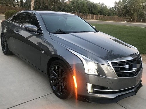 3pcs Front Spoiler Splitter Cover Trim For Cadillac ATS 2015-2018 Glossy Black - Picture 10 of 10