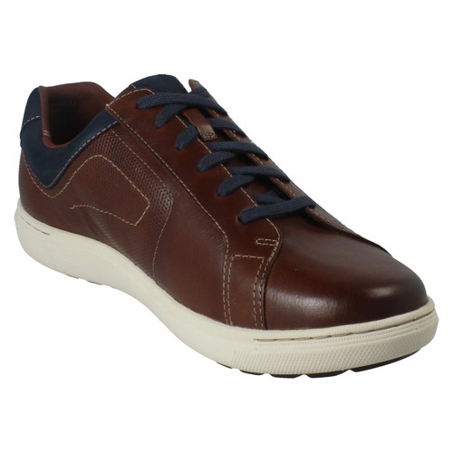 Scarpe stringate casual in pelle Clarks ""Pizzo di pietra"" da uomo - Attacco H - Foto 16 di 18