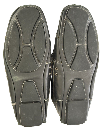 Bacco Bucci Studio Black Leather Driving Moccasin Loafer Men's 10.5 Casual - Picture 5 of 8
