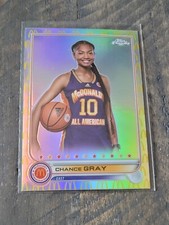 2022 Topps Chrome Mcdonald's All American Logo Refractors #76 Chance Grau