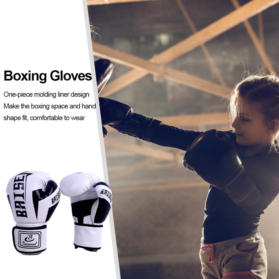  PU Boxing Gloves Wearable Mitts Hand Protector Tear Resistant for