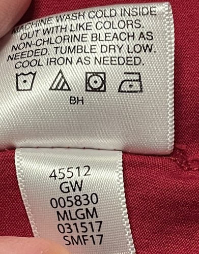 Hanna Andersson Tunic Red/Cream Girls Dress Oversize Pockets Size 10 US 140cm - Picture 5 of 7